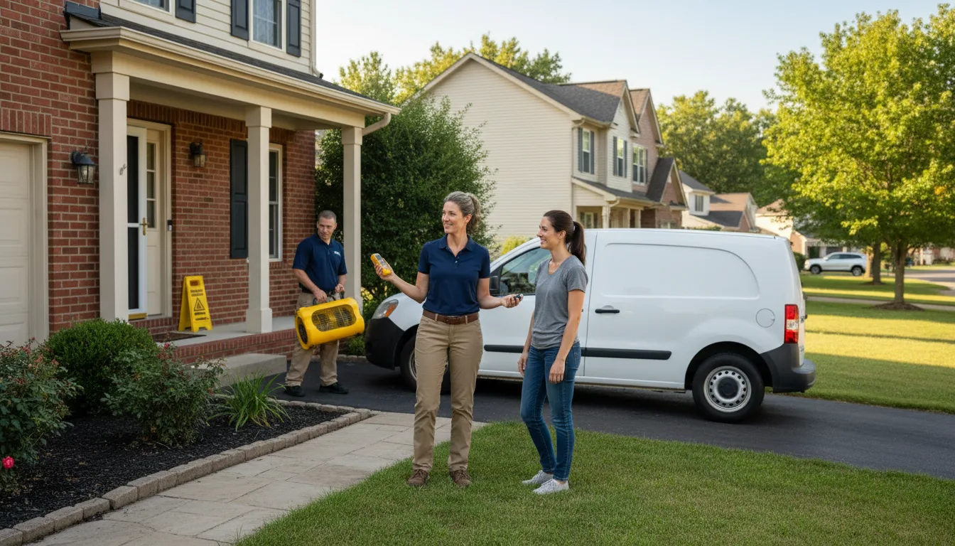 Water restoration image for Dehumidification And Cleanup Services in Gates Mills, OH